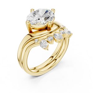10K Eternity Crystal <b>Ring</b> Women Fashion - Product Image 6