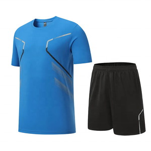 Custom Heat-Transfer Printed Soccer Uniform High Neck Short Sleeve Moisture Wicking Breathable Eco-Friendly UV Protection Men's - Product Image 3