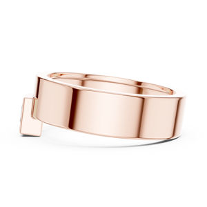 Premium Luxury <b>Resizable</b> 18k Rose Gold Plated Unisex <b>Ring</b> Stylish Original Design For Engagement Anniversary Everyday Wear - Product Image 3