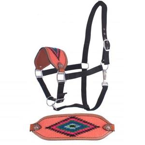 Collar de Pecho para Silla de Montar Occidental, Hecho a Mano, de Cuero Vacuno Resistente, con Diseño de Cesta Tejida y Estampado, Equipo de Equitación, Cabestros - Product Image 1