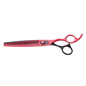 Tijeras de Entresacar Profesionales de Acero Inoxidable, Ligeras, Negras y Rojas, para Peluquería - Product Image 6