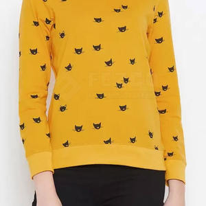 Precio al por mayor por encargo de las mujeres sudadera último estilo de ropa casual sudadera transpirable para las mujeres - Product Image 4