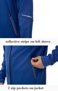 Réfléchissant Tech Fleech 2025 personnalisé nouveauté survêtement hommes survêtements Logo Tech polaire Zip plaine Jogging survêtement hommes à capuche - Product Image 5