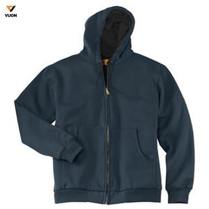 Venta al por mayor personalizado su logotipo bordado Sudadera con capucha vendedores mujeres a granel de gran tamaño peso pesado grueso hombres Puff estampado personalizado Zip up Hoodie - Product Image 5