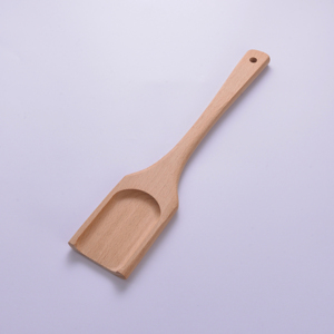 BeechWood Spatula Natural Wooden Hollow Turner Premium Handcrafted Kitchen <b>Utensil</b> for Frying & Draining Non-Stick Cooking Tool - Product Image 2