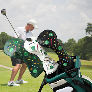 Prix d'usine Vente en gros Custom Fun Ball Tees Logo Broderie Golf Couvre-chef en cuir - Product Image 2