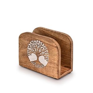 Porte-serviettes en bois élégant et fonctionnel, accessoire de table pour la maison, la salle à manger, les restaurants et l'usage quotidien, en provenance d'Inde - Product Image 5