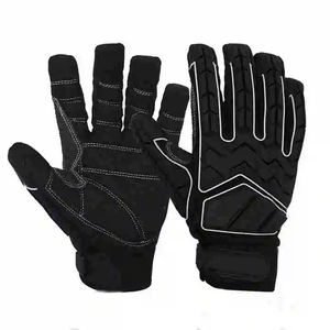Gants de travail de sécurité mécanique en cuir TPR anti-choc et anti-abrasion pour la construction (vente en gros) - Product Image 1