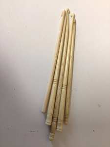 Agujas de Tejer de Hueso Natural Pulido Portátiles, para Manualidades de Crochet, Proyectos de Arte Religioso Ecológico, Estilo Europeo - Product Image 2