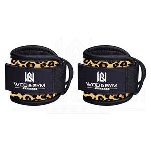 Machines de câble d'entraînement de gymnastique Offre Spéciale Double anneau en D sangles de cheville en néoprène réglables manchettes de câble d'entraînement produits de sécurité de Fitness - Product Image 3
