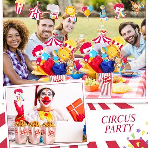 Décorations de table sur le thème du <span class=keywords><strong>cirque</strong></span> avec boîte à popcorn, découpes de carnaval et bâtonnets pour la fête de carnaval, décorations d'<span class=keywords><strong>anniversaire</strong></span> - Product Image 5