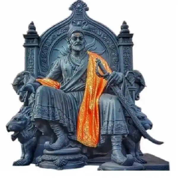 Produk dekorasi pusat seni hadiah rumah patung Hindu patung Murti marmer Chhatrapati blus Maharaj patung patung