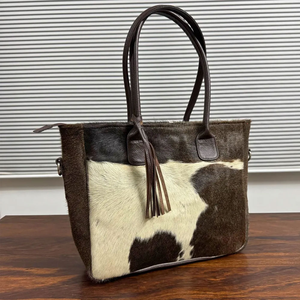 Wholesale Casual Style Cowhide Ladies Handbags High Quality Custom Logo Genuine Cowhide <b>Leather</b> Shoulder Fashion Accessories - Product Image 1
