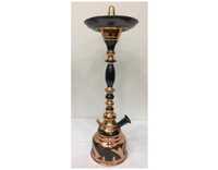 Farida Simpatico Mini Chicha de Luxe en Laiton de Taille Moyenne, Design de Table, Style Pharaonique Arabe, Technique Miroir, Égyptien Boury
