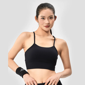 Sujetador deportivo elástico acanalado transpirable para mujer, estilo Simple personalizable para gimnasio, Yoga - Product Image 6