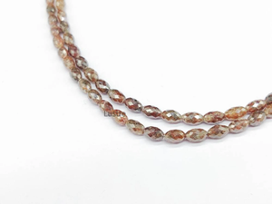 Collar de cuentas de Diamantes Rojos suministrado directamente desde la India, cuentas de piedra caídas sin conflictos, fabricación de joyas hechas a mano, diamantes naturales - Product Image 2