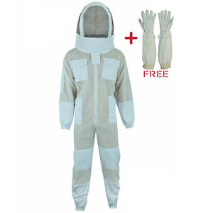 Traje de Apicultura de Cuerpo Entero Transpirable de Poliéster -Tex Personalizado con Capucha, Cierre de Cremallera, Aislamiento de Forro Polar, Colores Personalizados para Hombre - Product Image 4