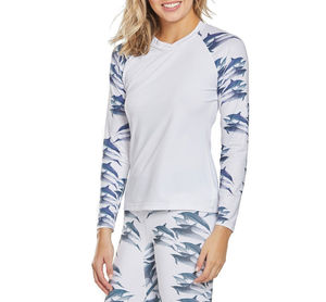 Vêtements de sport, t-shirts de compression pour la salle de sport, manches longues, logo personnalisé, protection UV, rash guard de surf, rash guard de MMA sublimé, rash guard pour femmes - Product Image 1