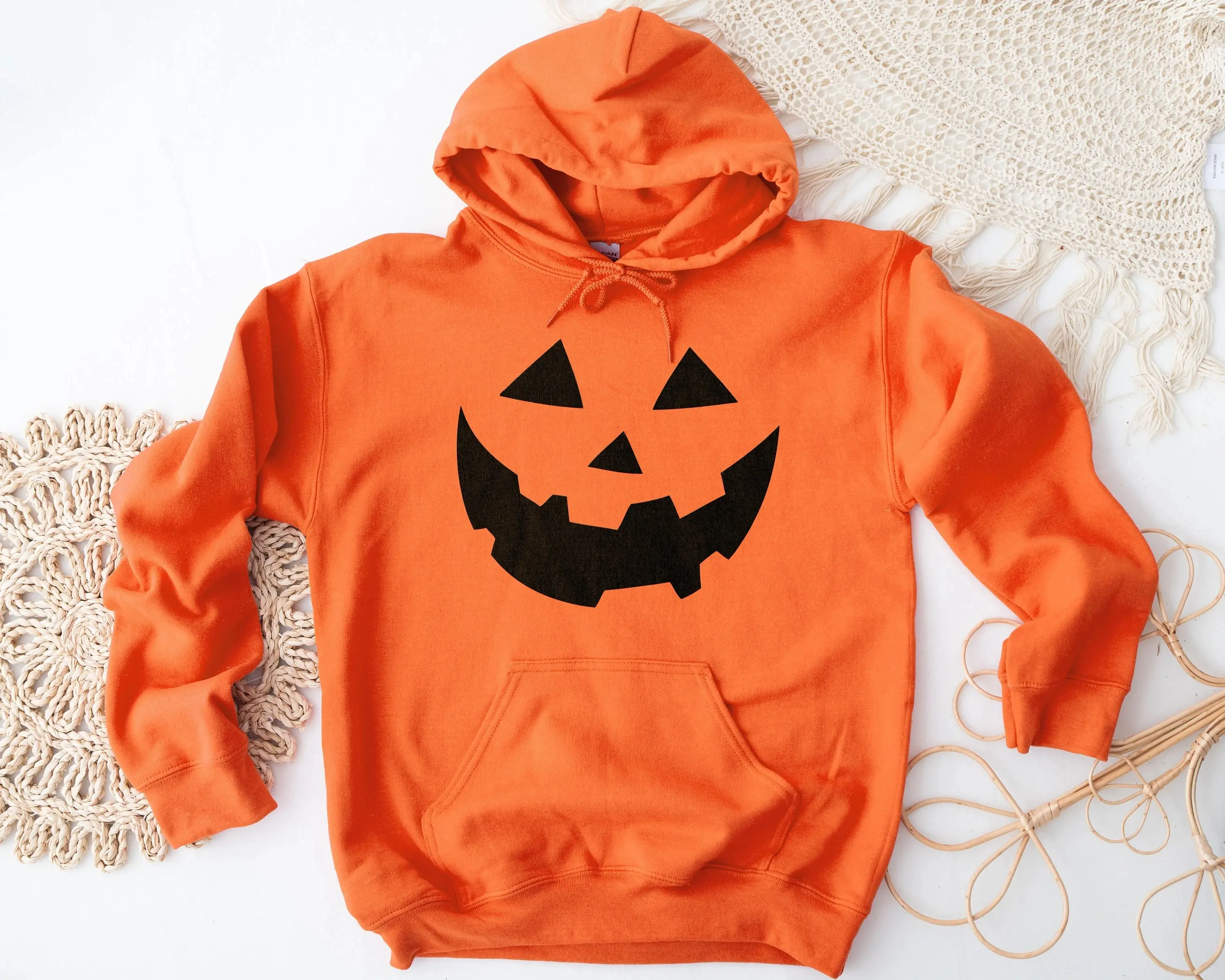 Custom 2023 High Quality Men Pullover cotton Halloween hoody Wholesale Custom puff Printing best Seller Products On amazon 2023