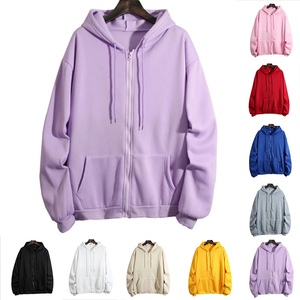 2025 Sudadera con capucha para mujer, ropa informal, Sudadera con capucha urbana, cuello levantado, cremallera completa, sudaderas con capucha cálidas de algodón 100% - Product Image 4
