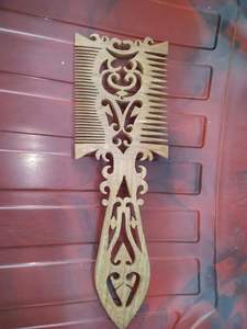 Vintage Custom Made Hand Carved <b>Wooden</b> <b>Combs</b> for Natural Hair Care & Daily Grooming Waterproof Artisan Quality Beauty - Product Image 4
