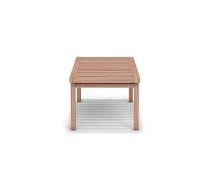 Table de jardin en teck massif avec finition naturelle pour table basse intérieure et extérieure - Product Image 3