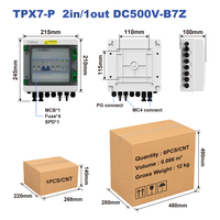 Boîtier de Combinaison Solaire TYPLE TPX7-P 2 Cordons DC500V, Indice de Protection IP65 pour Systèmes d'Énergie Solaire