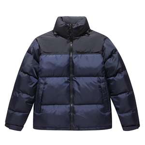 Chaqueta acolchada de ganso de alta calidad para hombre, abrigo de invierno de lona impermeable, soporte con capucha, elegante diseño de calle para uso al aire libre - Product Image 4