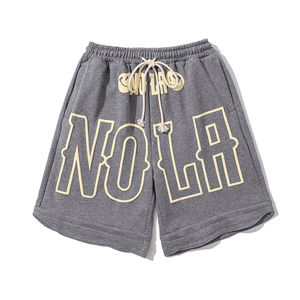 Pantalones Cortos Deportivos Personalizados Vintage 100% Algodón para Hombre con Estampado 3D en Relieve - Product Image 3