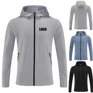 เสื้อแจ็กเก็ตกีฬาสำหรับผู้ชายแห้งเร็วแบบลำลองมีซิปสำหรับใส่ออกกำลังกายเล่นฟิตเนสวิ่งเล่นกีฬาฤดูหนาวโลโก้ตามสั่ง - Product Image 2