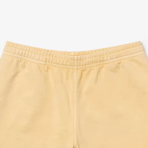 กางเกงเทนนิสสำหรับผู้ชายกางเกงขาสั้นผ้าซาตินระบายอากาศได้ดีปักลายทางแบบผูกเชือกเอวยางยืด - Product Image 2