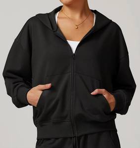 2025 nuevas sudaderas con capucha de moda de talla grande para mujer, la mejor calidad para ropa de invierno informal con opción de logotipo personalizado disponible en varios colores - Product Image 3