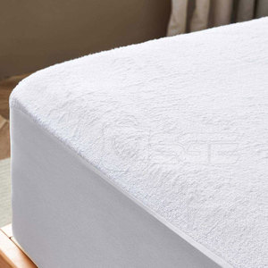 Protège-matelas en tissu éponge doux et imperméable, drap-housse absorbant, tapis de lit tricoté, écologique, luxe, 300 fils, literie domestique - Product Image 5