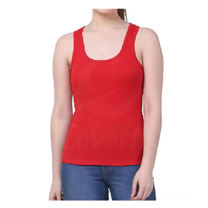 Camiseta sin mangas de alta calidad para mujer, camiseta sin mangas de punto de estilo informal de verano de Bangladesh - Product Image 1