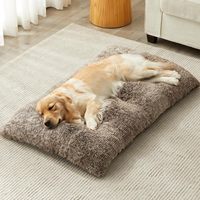 Coussin de lit pour animaux de compagnie en fausse fourrure, chaud et doux, écologique, amovible et lavable, pour chiens et chats, idéal pour l'hiver
