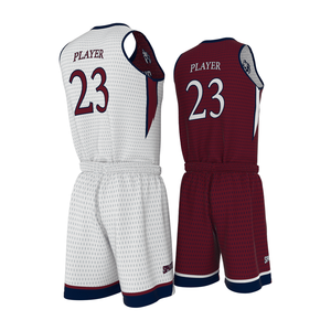 Ensemble de maillot de basket-ball double face personnalisé maillot de basket-ball laker réversible avec short chemise de basket-ball d'entraînement de jeu d'équipe - Product Image 4