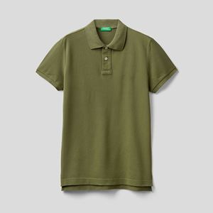 Polo de alta calidad para hombre, logotipo personalizado, transpirable, poliéster, algodón, patrón sólido, camiseta lisa, manga corta, Material de seda - Product Image 3
