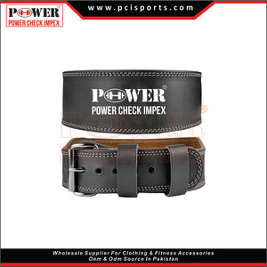 Ceinture d'haltérophilie de fitness personnalisée pour l'haltérophilie à traction dure ceintures de musculation en cuir PU - Product Image 4