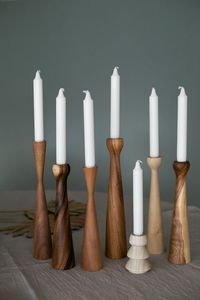 Rustic Wooden Tea Light <b>Candle</b> <b>Holder</b> Perfect for Living Room Stylish <b>Candle</b> <b>Holder</b> <b>concrete</b> unique <b>candle</b> jar for Tea Lights - Product Image 4