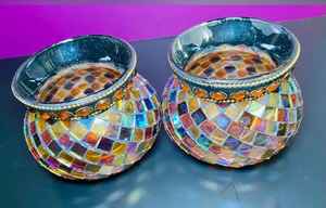 Partylight "Global Fusion" <b>Mosaic</b> made of <b>Glass</b> <b>Tile</b>: Votive or Tealite Set of 2 - Product Image 5