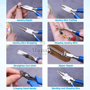 Professional Stainless Steel Jewelry Making Pliers Set for DIY <b>Beading</b> and Wirework <b>Crafts</b> - Product Image 6