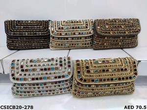 กระเป๋าเงินผู้หญิงสำหรับตอนเย็นมีประกายระยิบระยับกระเป๋าคลัทช์ซองประดับหรูหราสำหรับงานปาร์ตี้เพื่อการโฆษณา - Product Image 2