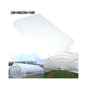 Película de plástico agrícola LDPE de 200 micras, 12m de ancho, película de invernadero de plástico transparente UV duradera de larga duración - Product Image 2