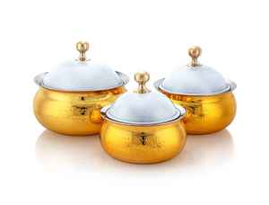 Casserole à haute demande avec couvercle en poudre noire pour la maison, l'hôtel, le restaurant et les événements festifs - Product Image 4