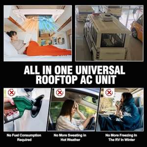 Aire Acondicionado Gree 110/220V para Autocaravanas y Casas Rodantes, R410a, Ultra Delgado, Sistema de Aire Acondicionado Eléctrico para Estacionamiento de Caravanas - Product Image 5