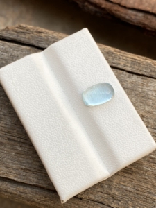 Piedra de cabujones con forma de cojín largo de Aguamarina de Color superior Natural con buen brillo, piedras preciosas sueltas para hacer joyas de 1,92 quilates - Product Image 2