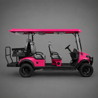 Voiturette de golf électrique 6 places améliorée UCB-DH-14, buggy de transport avancé pour hôtels et complexes hôteliers