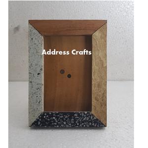 High Quality Solid Wood and Terrazzo <b>Photo</b> <b>Frame</b> Home Decorative Wedding Table Top Picture <b>Frame</b> Birthday Gift Custom Logo - Product Image 3