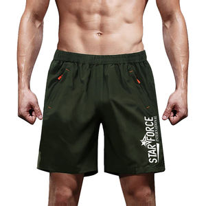 Short en maille à motif solide de Style High Street Joggers écologiques pour l'utilisation de gymnastique d'entraînement athlétique de forme physique - Product Image 3