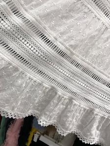 กระโปรงทรงเอผ้าฝ้าย 100% สไตล์ลำลองแบบฝรั่งเศส ดีไซน์สำหรับทุกฤดูกาล สีขาว - Product Image 4